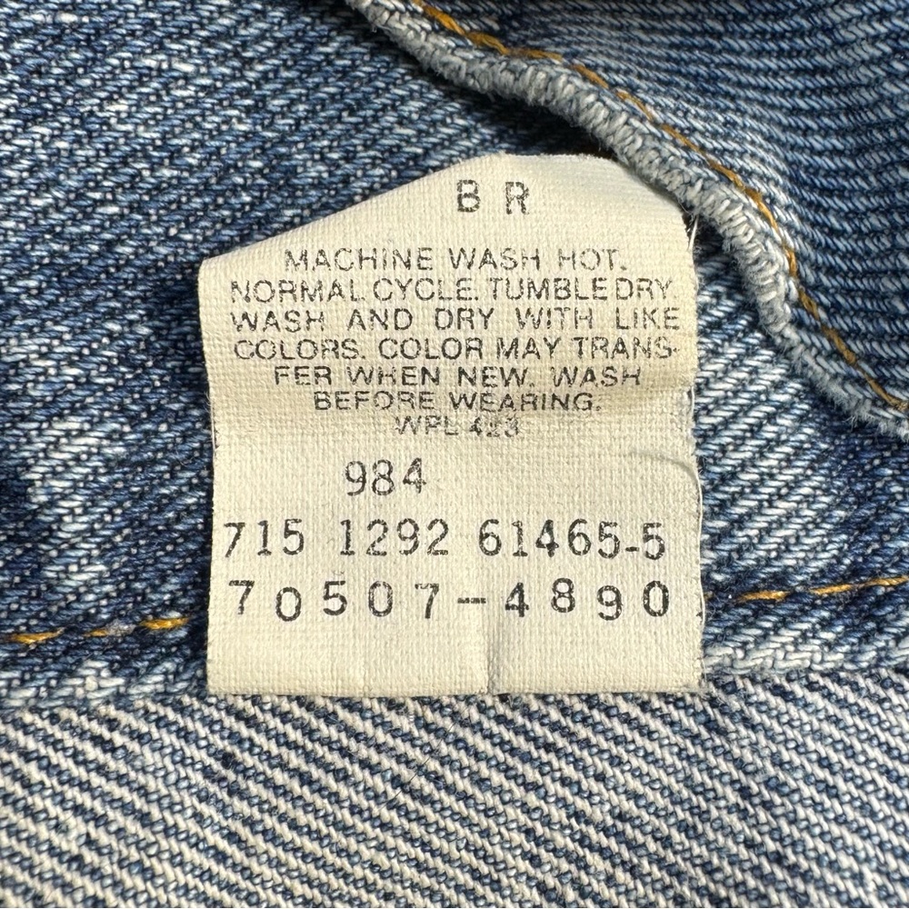 Vintage 90s Levi’s Denim Jean Jacket Men’s Size XL 70507-4890 - Picture 11 of 11